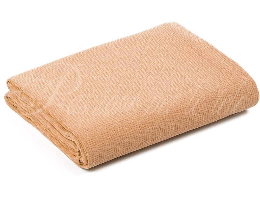 Copriletto estivo cotone piquet quadro Matrimoniale Oro