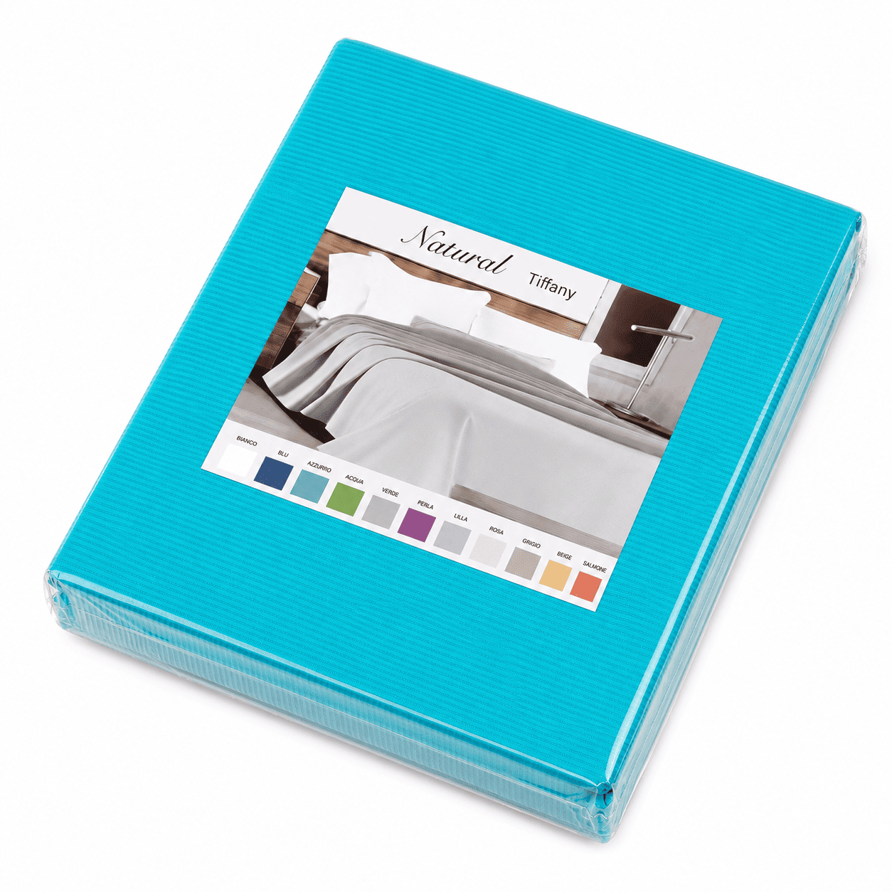 Copriletto Natural 100% cotone piquet millerighe Una piazza e mezza Tiffany