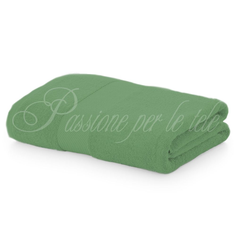 Telo doccia 90x150  spugna di cotone Verde