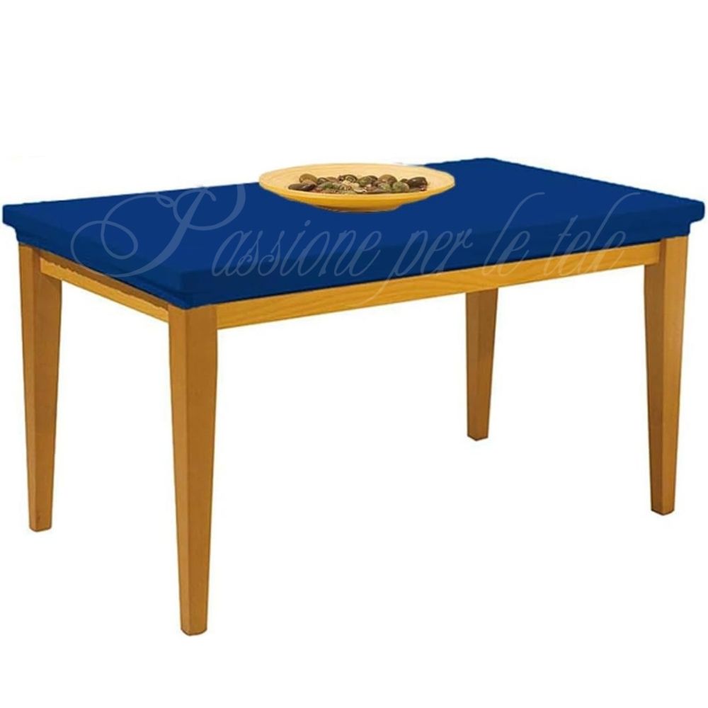 Copritavolo antimacchia elasticizzato x6 Blu