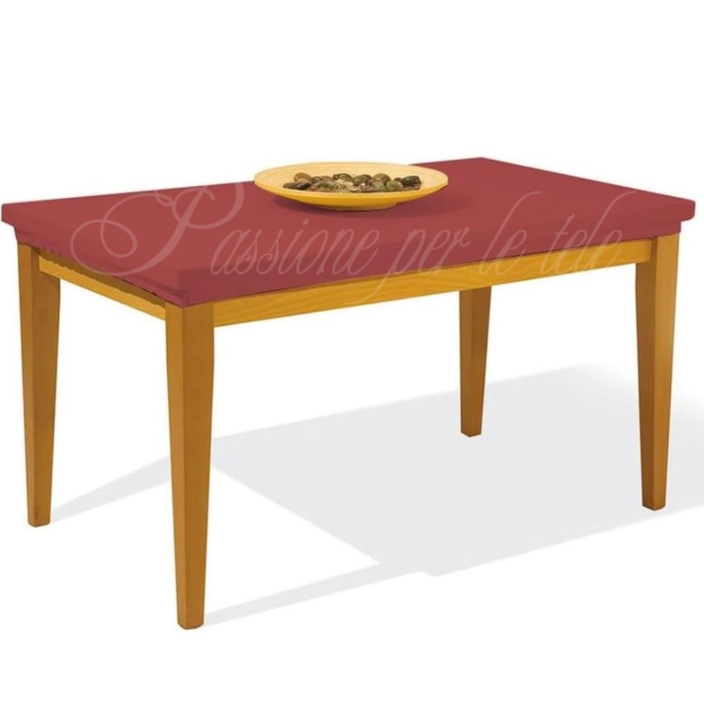 Copritavolo antimacchia elasticizzato x6 Bordeaux