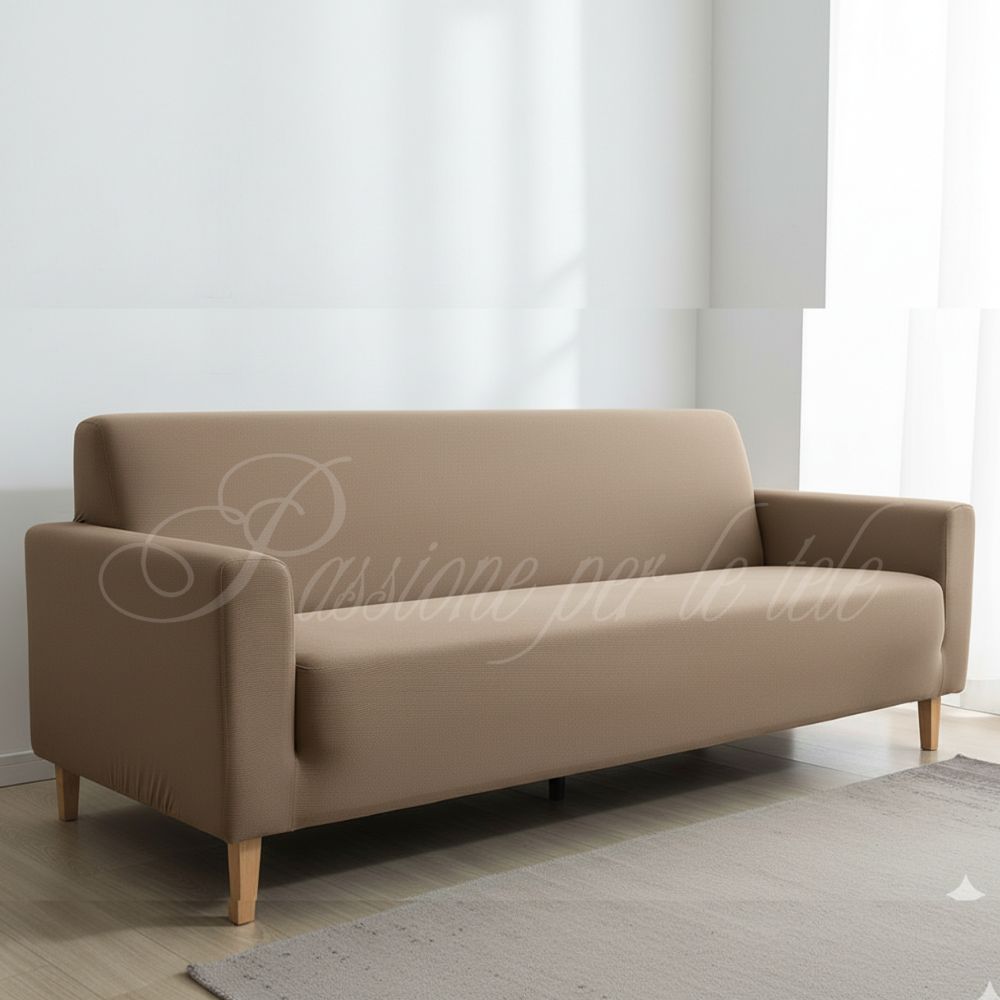 Copridivano duetto bielastico 2 posti 2 Posti Tortora