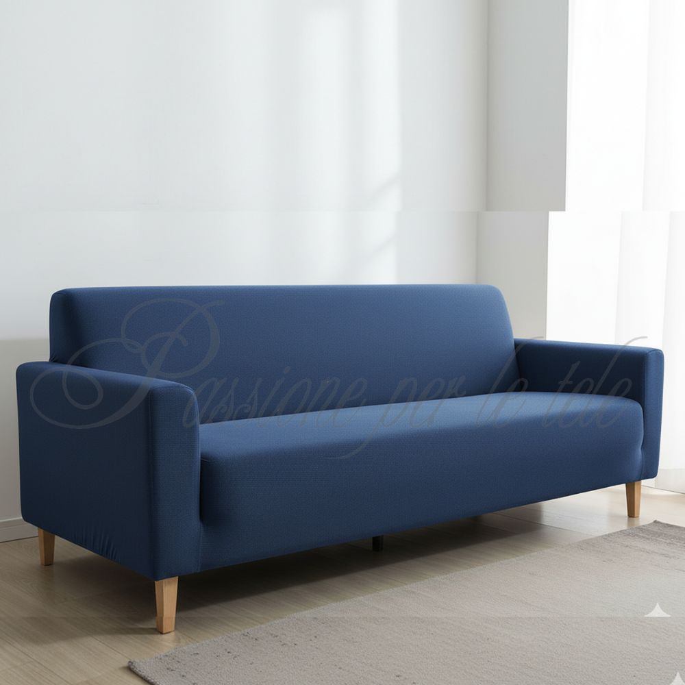 Copridivano duetto bielastico 1 posto Poltrona Blue