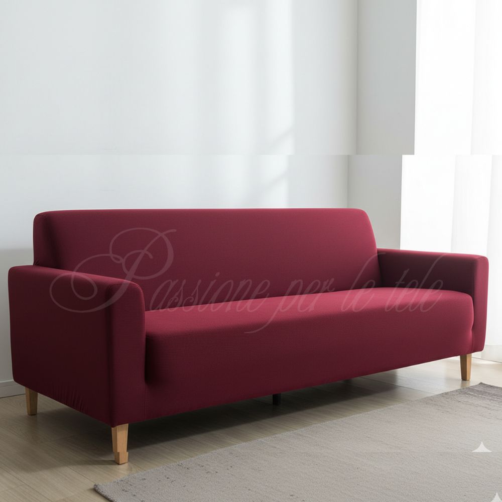 Copridivano duetto bielastico 1 posto Poltrona Bordeaux