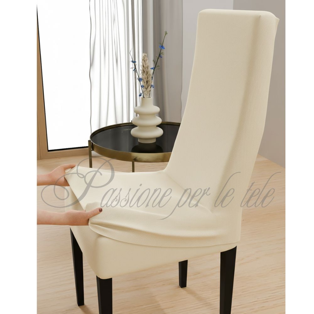 Coprisedia duetto bielastico comfort 2 pezzi Avorio