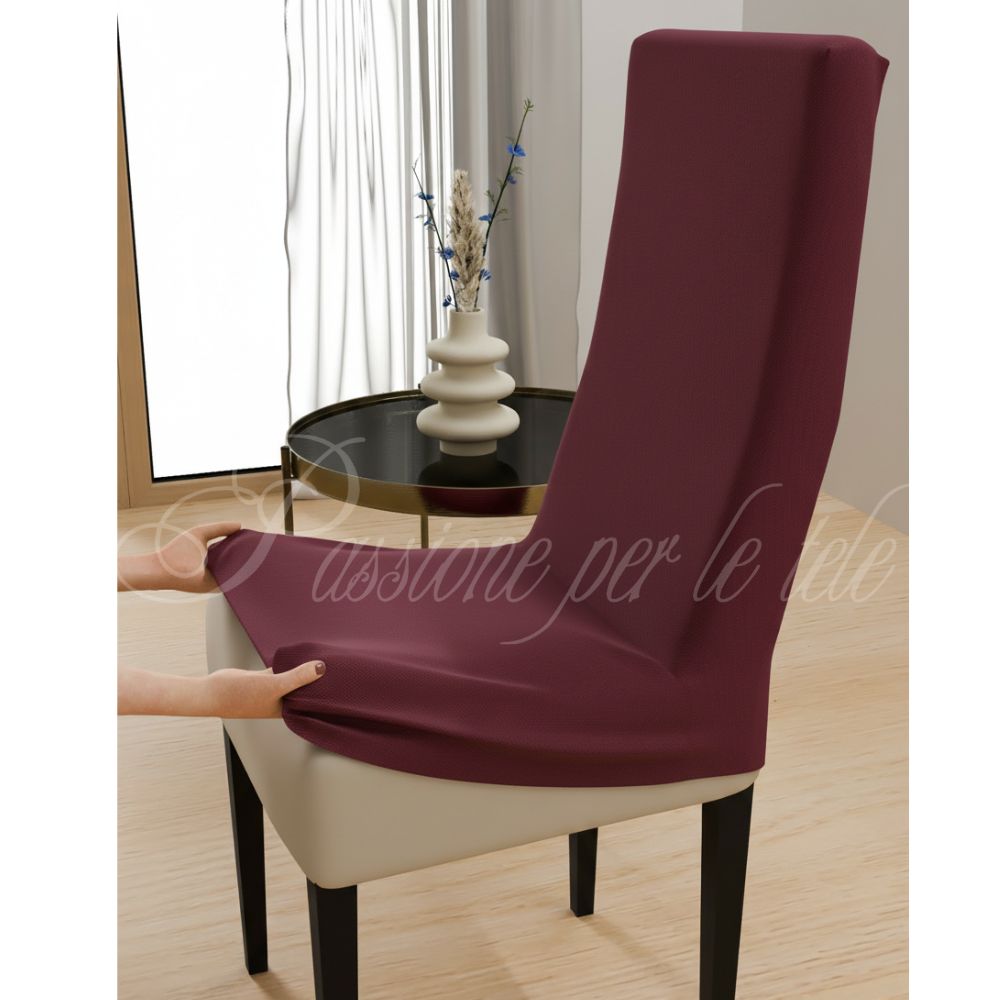 Coprisedia duetto bielastico comfort 2 pezzi Bordeaux