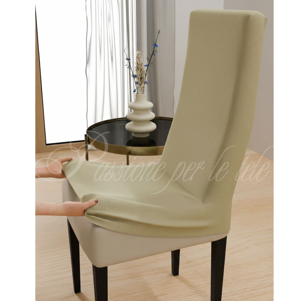 Coprisedia duetto bielastico comfort 2 pezzi Beige