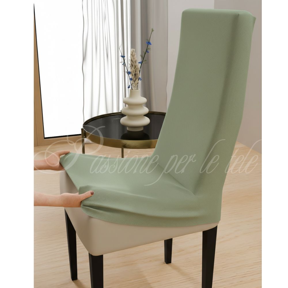 Coprisedia duetto bielastico comfort 2 pezzi Salvia