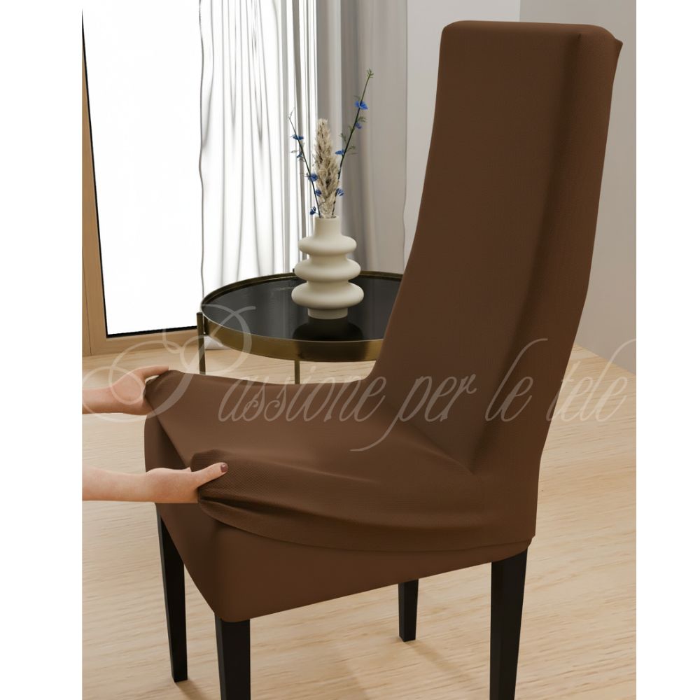 Coprisedia duetto bielastico comfort 2 pezzi Marrone