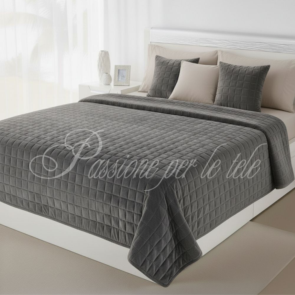 Trapuntino Lulu Matrimoniale Grigio