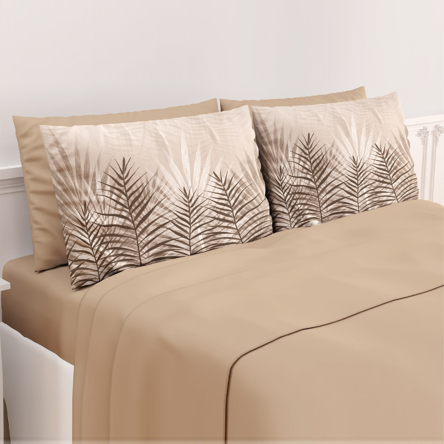 Completo letto matrimoniale con federe digitali