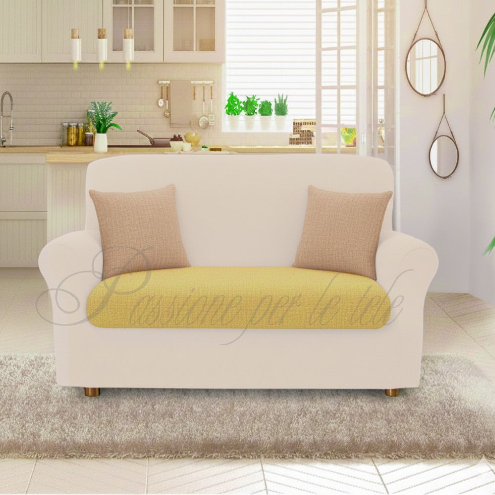 Copricuscino duetto bielastico copricusicno 3 posti Oro