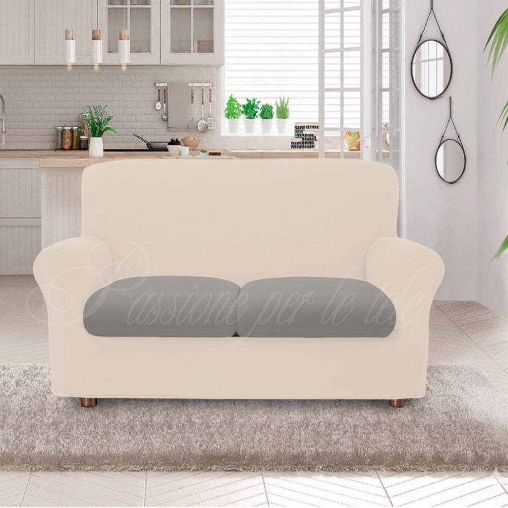 Copricuscino duetto bielastico copricusicno 1 posti (coppia) Grigio