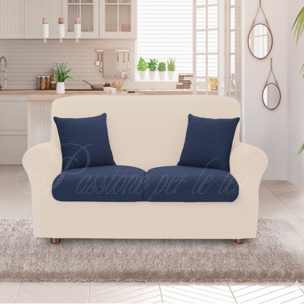 Copricuscino duetto bielastico copricusicno 1 posti (coppia) Blu