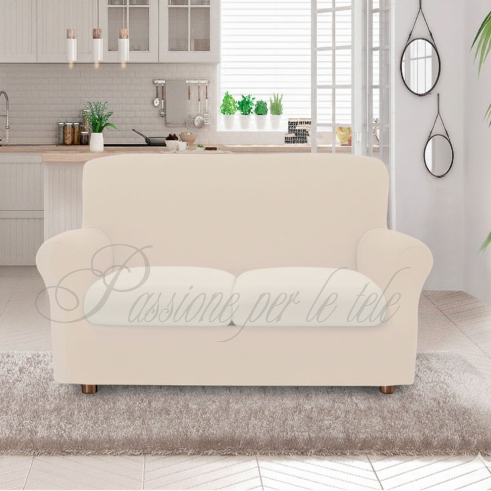 Copricuscino duetto bielastico copricusicno 1 posti (coppia) Avorio